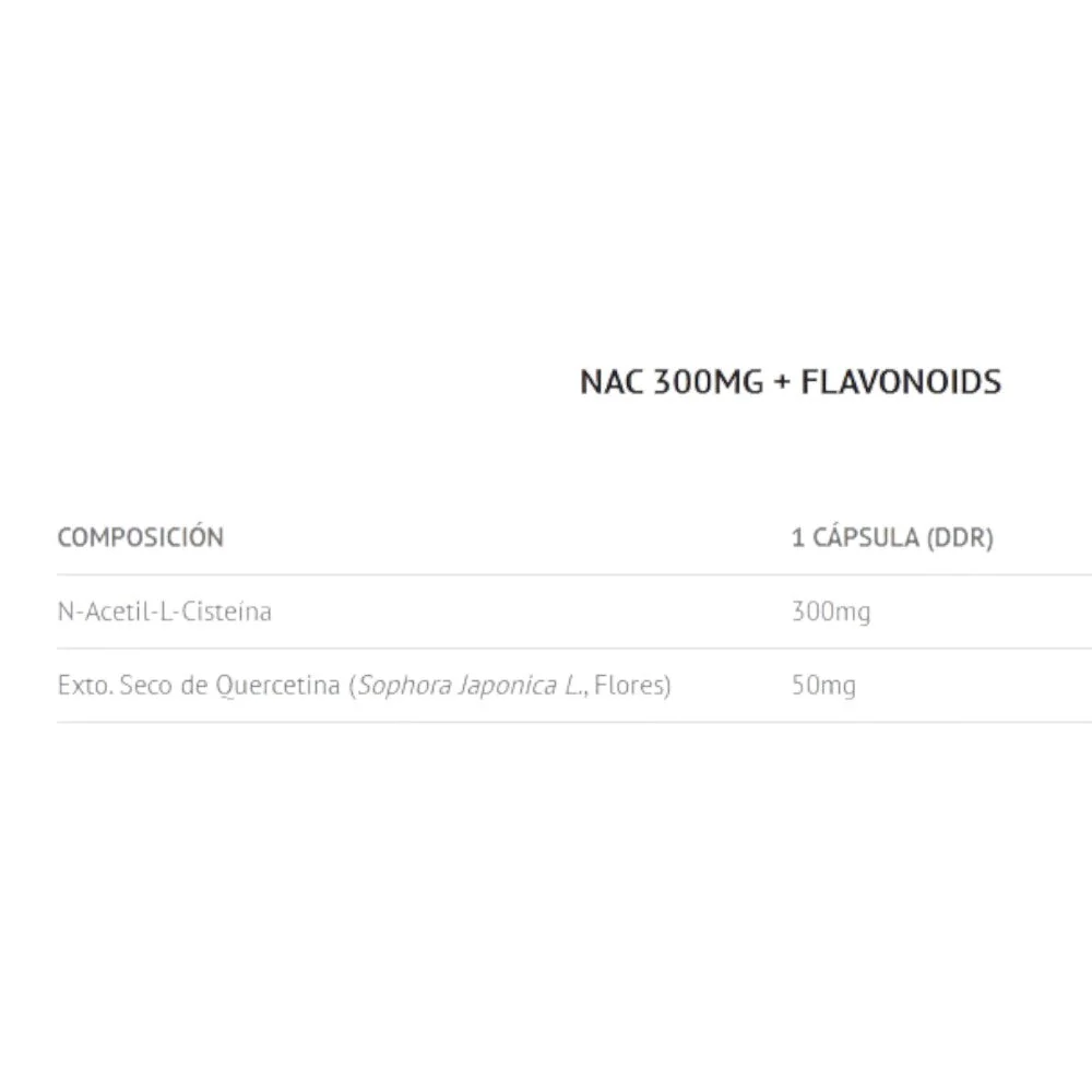 Nac+ Flavonoids 300 Mg 120 Caps - Image 2