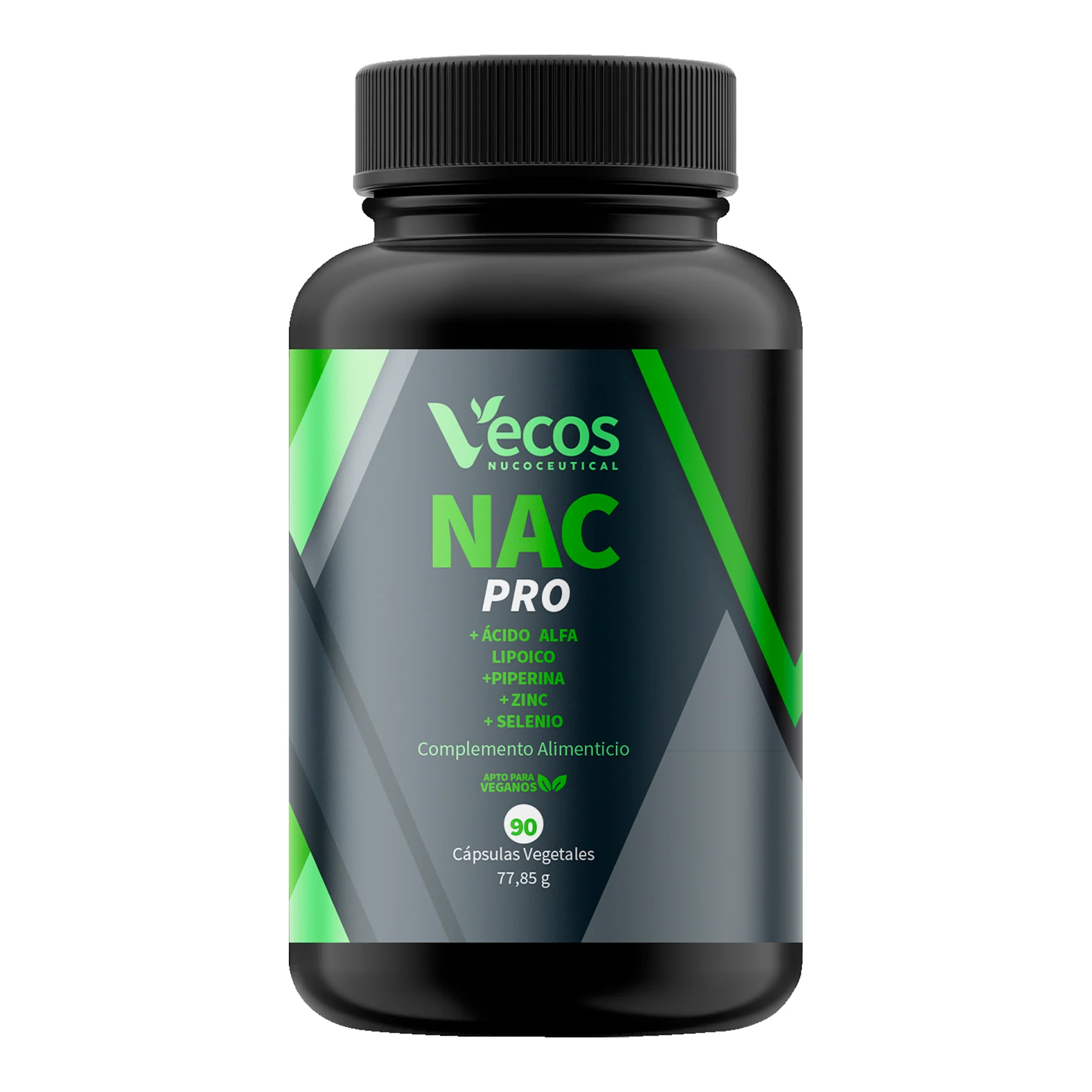 Nac Pro Vecos 90 Cápsulas | Antioxidante Y Detox Celular | Nac 600 Mg + Ácido Alfa Lipoico
