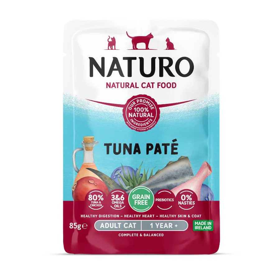 Naturo Gato Pate De Atun 85g X 12 Sobres De Comida Humeda