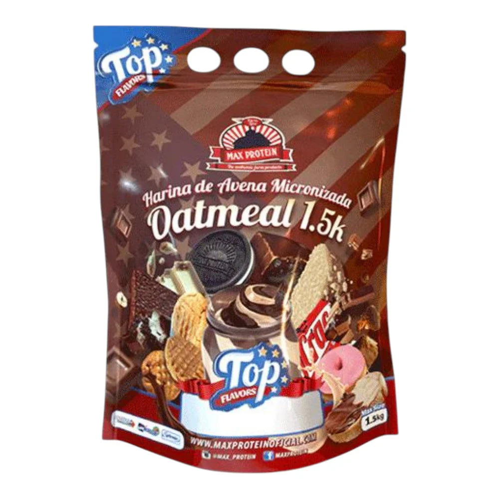 Oatmeal-harina De Avena Top Flavors 1.5 Kg White Big Choc