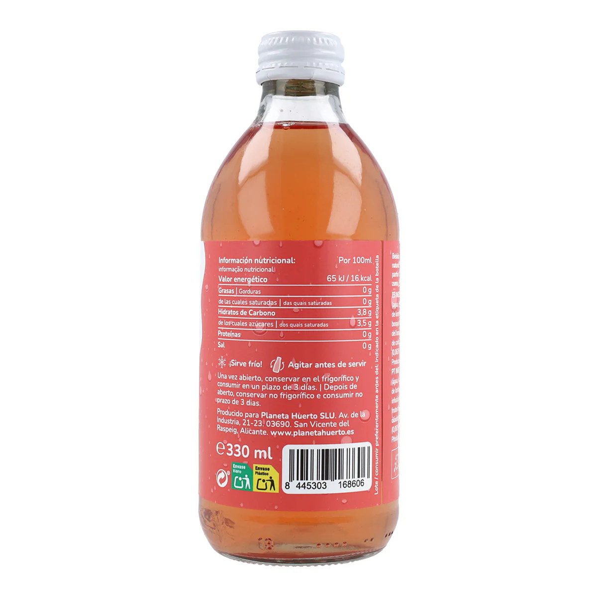 Pack 12x Kombucha ECO Frutos rojos Planeta Huerto 330 ml - Image 3