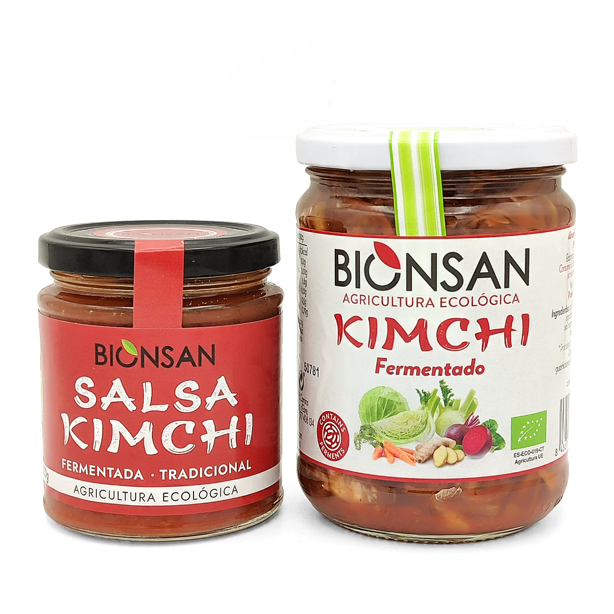 Pack 2 Fermentados: Kimchi Y Salsa Kimchi Gourmet Eco Bionsan