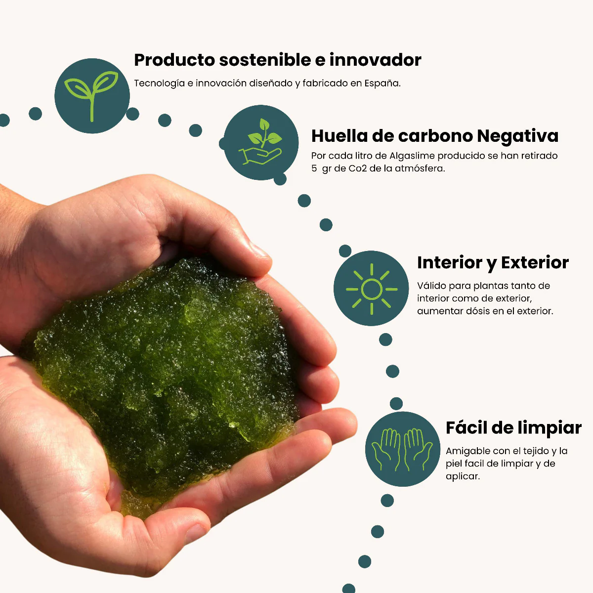 Pack 5x Gel de Riego para Plantas con Microalgas Vivas AlgaSlime 1l - Image 3