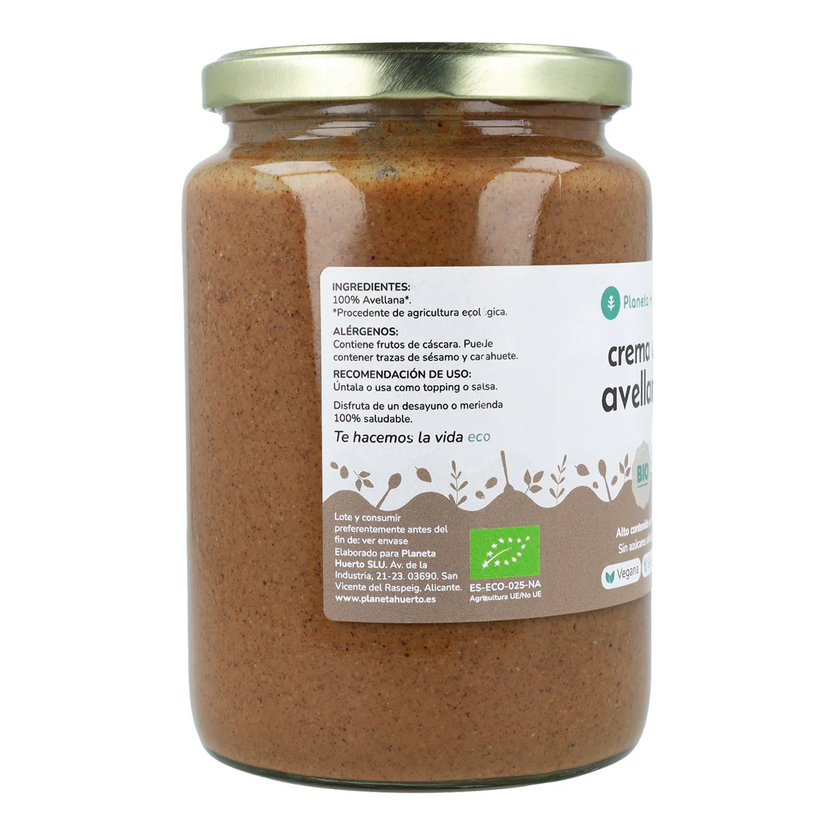 Pack 6x Crema de Avellanas ECO Planeta Huerto 700g - Image 3