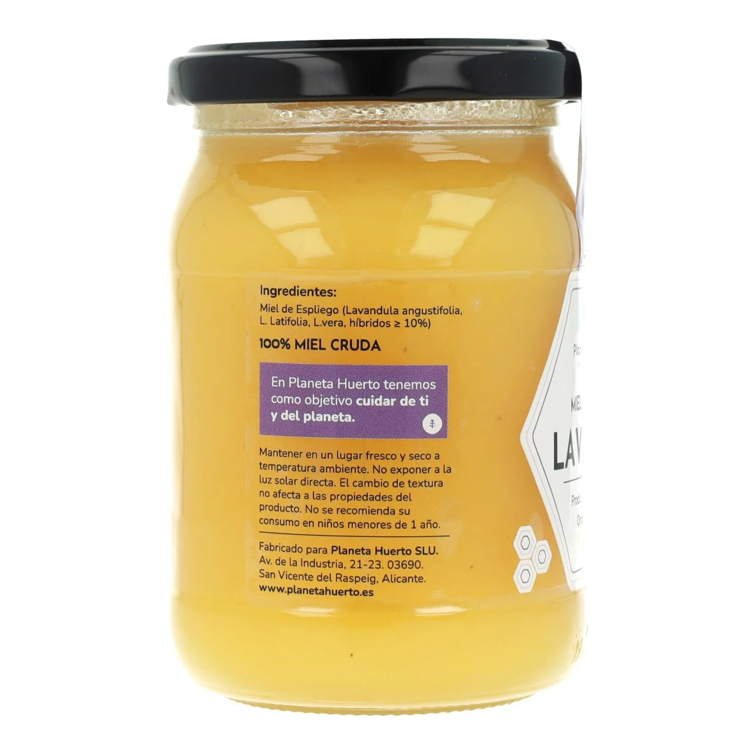 Pack 6x Miel Cruda de Lavanda Planeta Huerto 500 g - Image 3