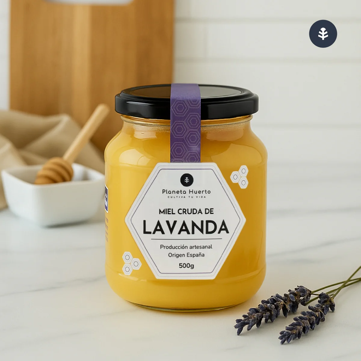 Pack 6x Miel Cruda de Lavanda Planeta Huerto 500 g - Image 6