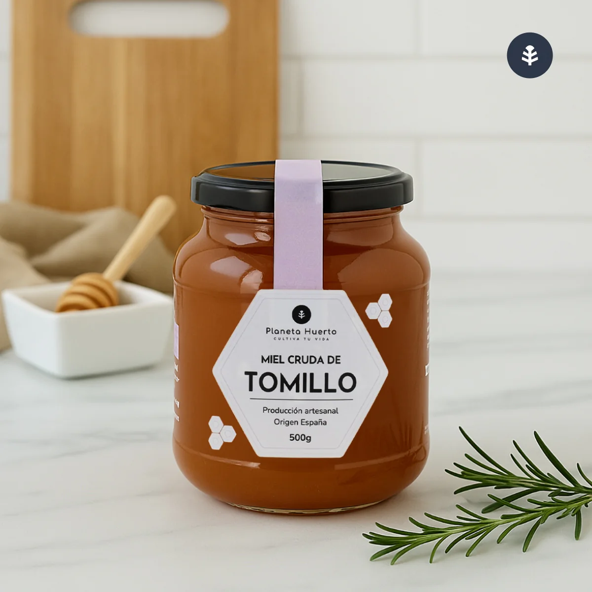 Pack 6x Miel Cruda de Tomillo Planeta Huerto 500 g - Image 6