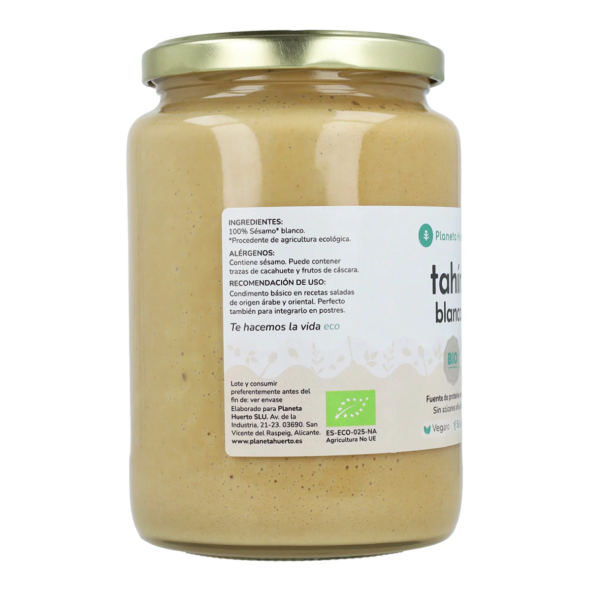 Pack 6x Tahin de sésamo Blanco ECO Planeta Huerto 700g - Image 3