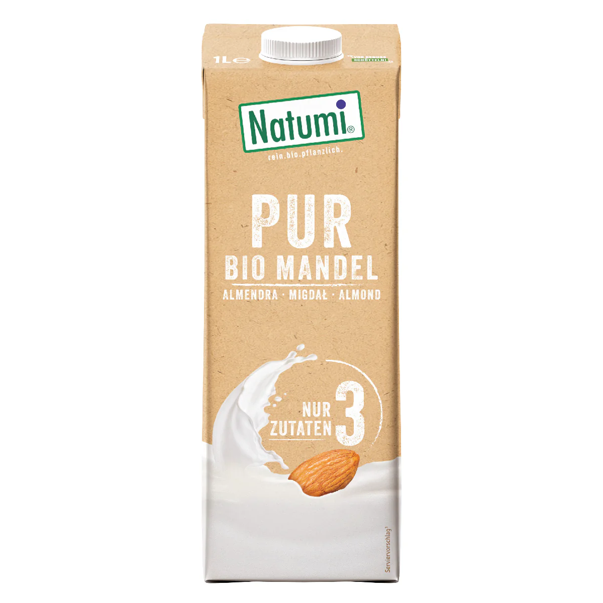 Pack 8x Bebida de Almendra Premiun & Pure BIO Natumi 1 L - Image 2