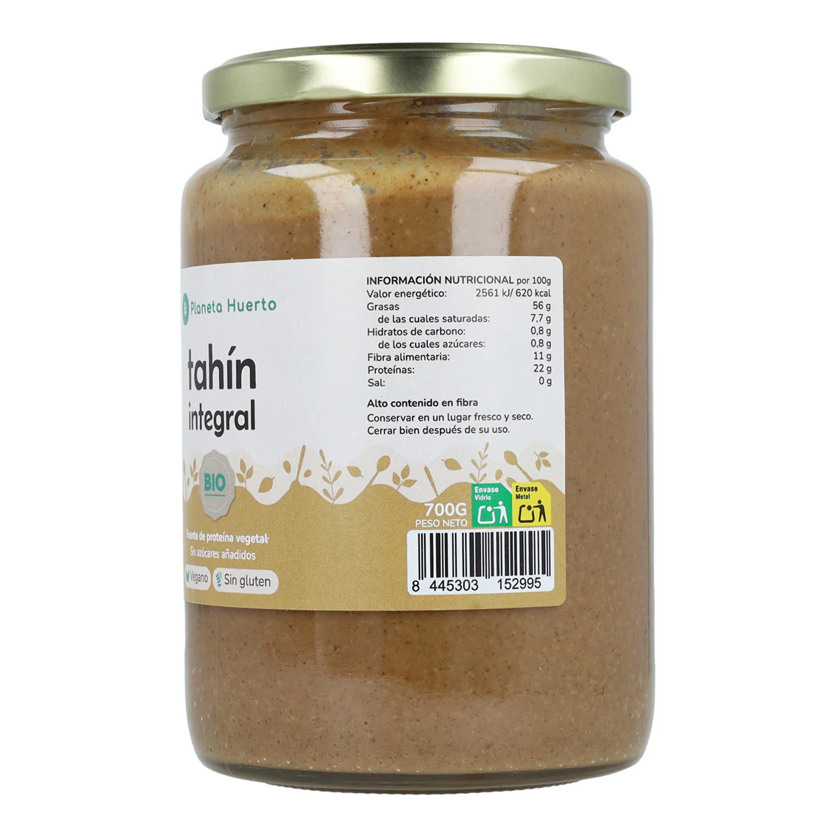 Pack 9x Tahin Integral ECO Planeta Huerto 350g - Image 2