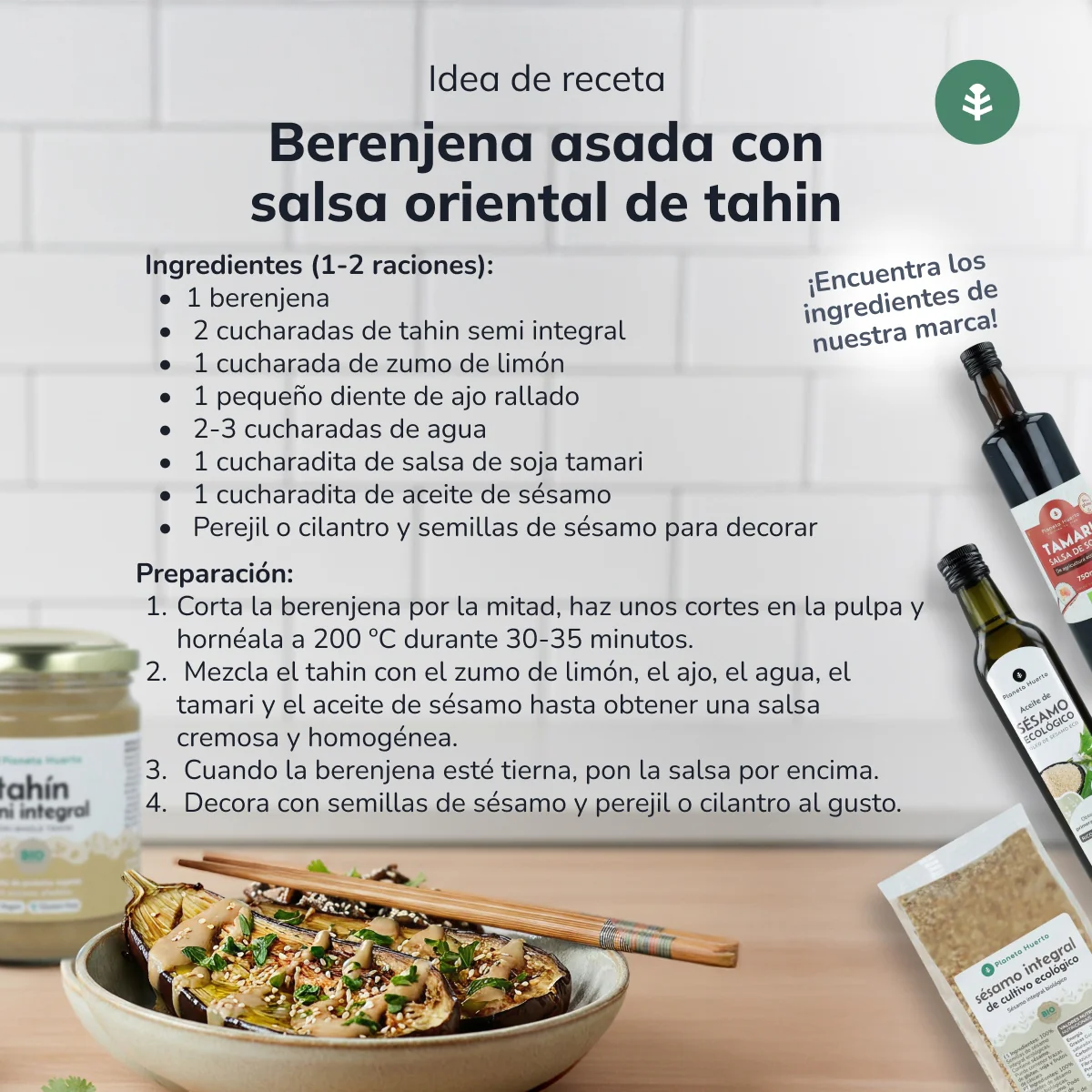 Pack 9x Tahín Semi Integral ECO Planeta Huerto 350g - Image 6