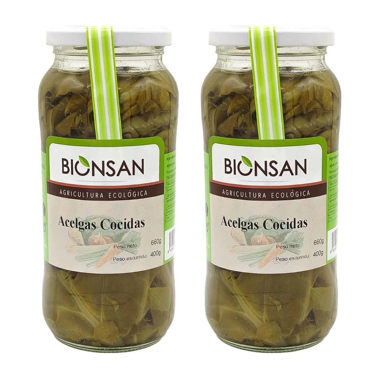 Pack Ahorro Acelgas Cocidas Eco Bionsan 660g