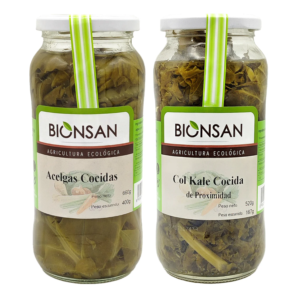 Pack Ahorro Acelgas Y Col Kale Cocidas Eco Bionsan