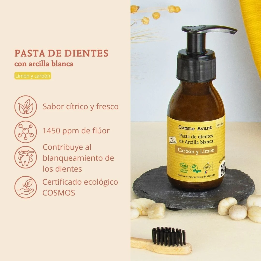 Pasta de dientes con carbón vegetal y limón Comme Avant 105 g - Image 3