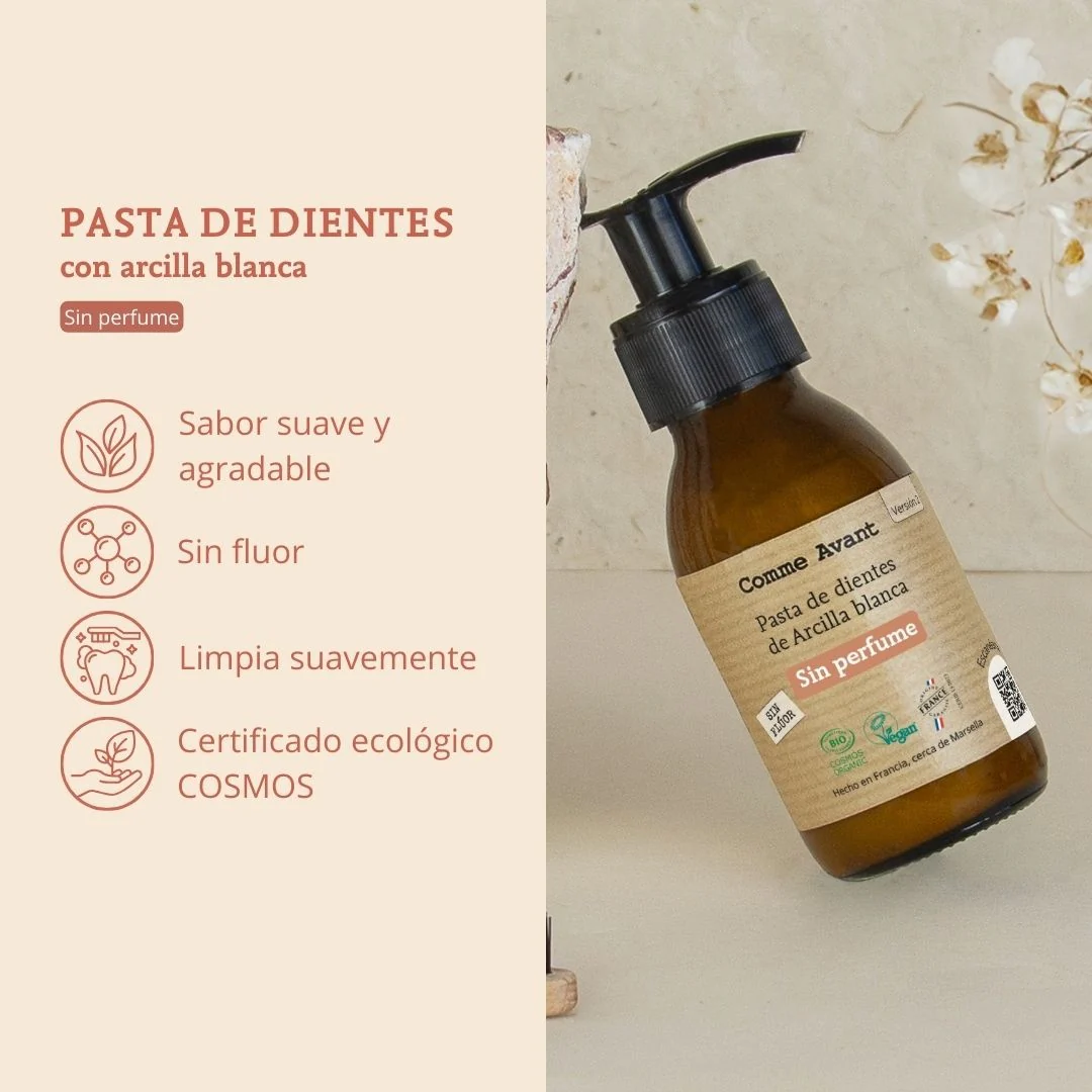 Pasta de dientes de arcilla blanca sin fragrancia Comme Avant 105 g - Image 3
