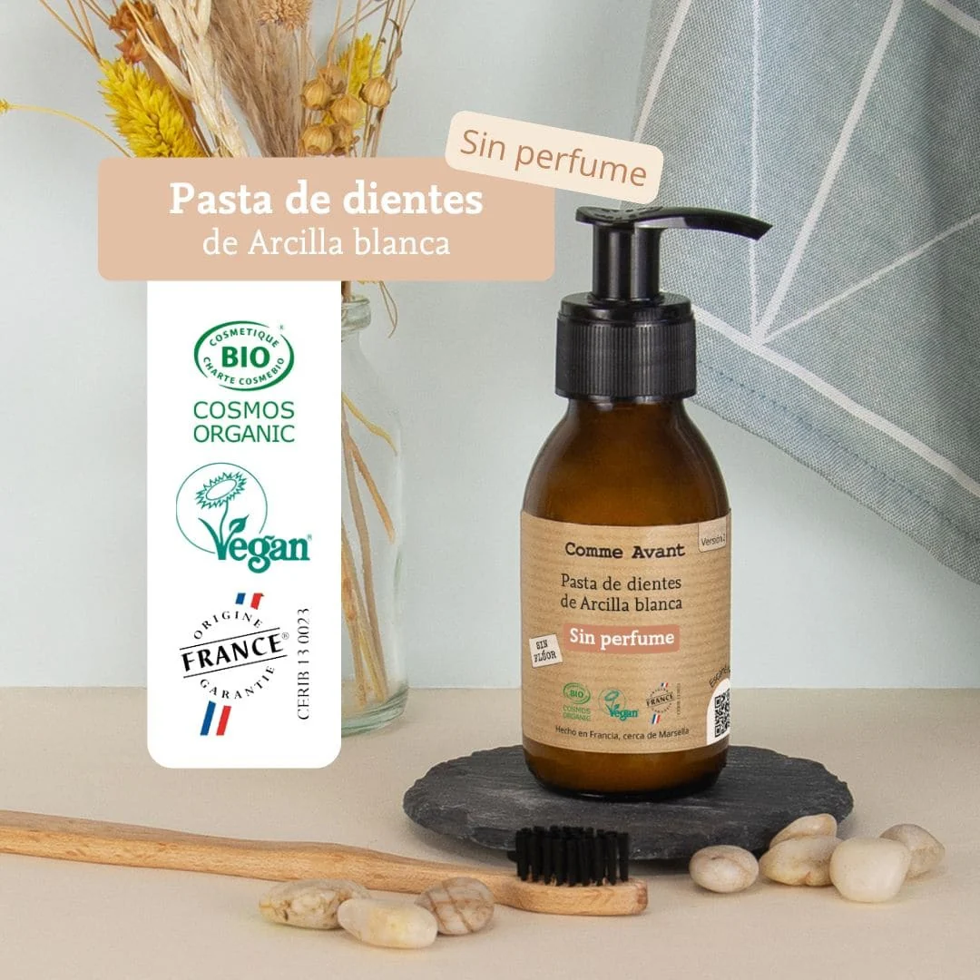 Pasta de dientes de arcilla blanca sin fragrancia Comme Avant 105 g - Image 4