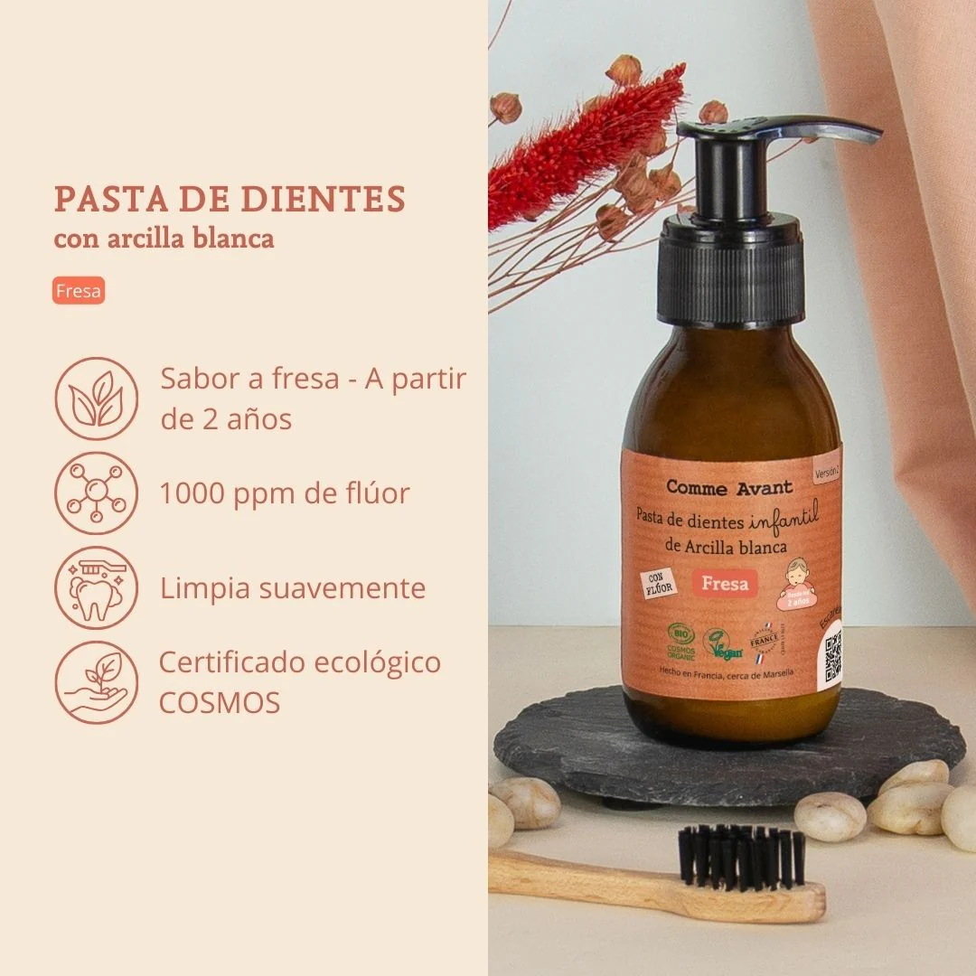 Pasta de dientes infantil de fresa Comme Avant 105 g - Image 3