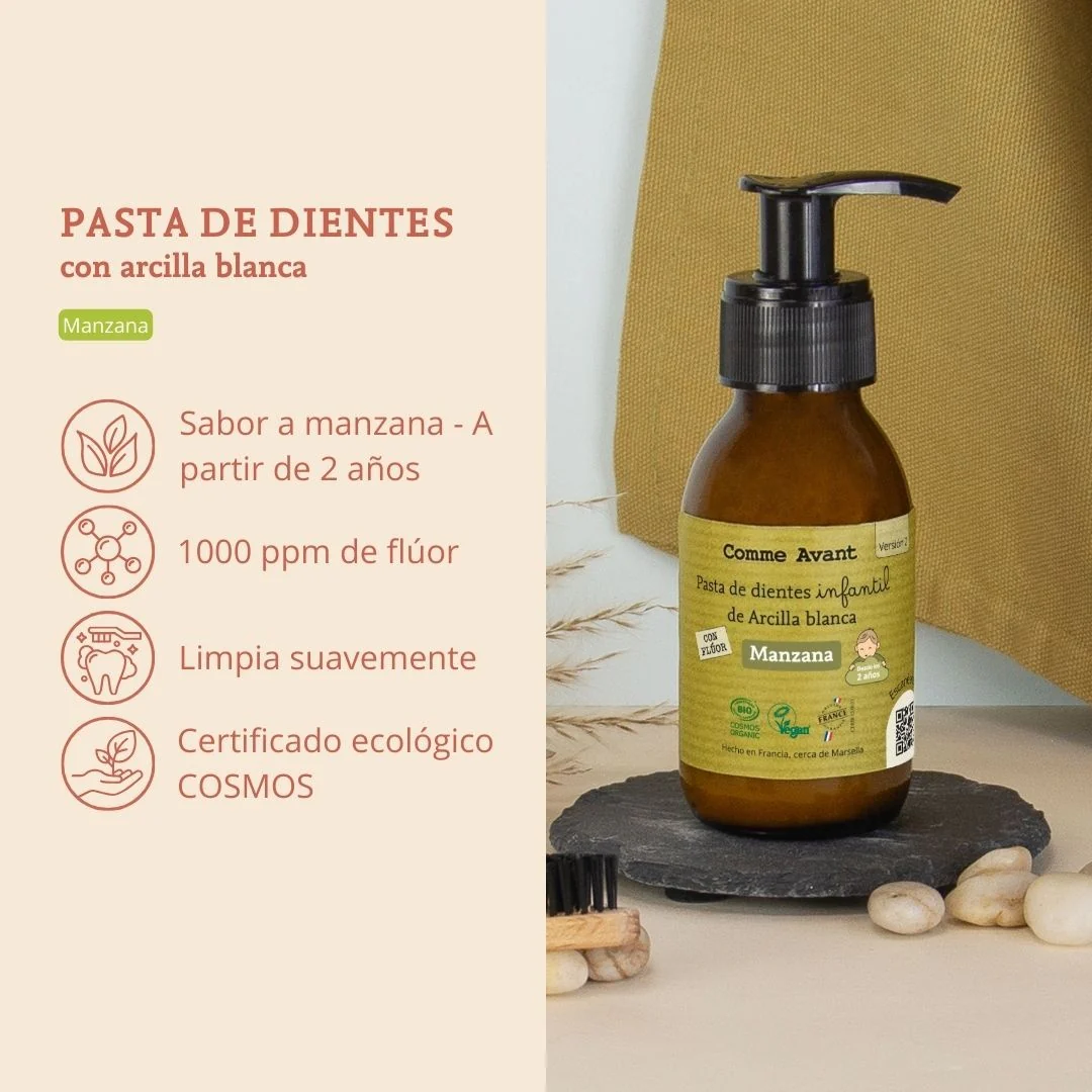 Pasta de dientes infantil de manzana Comme Avant 105 g - Image 3