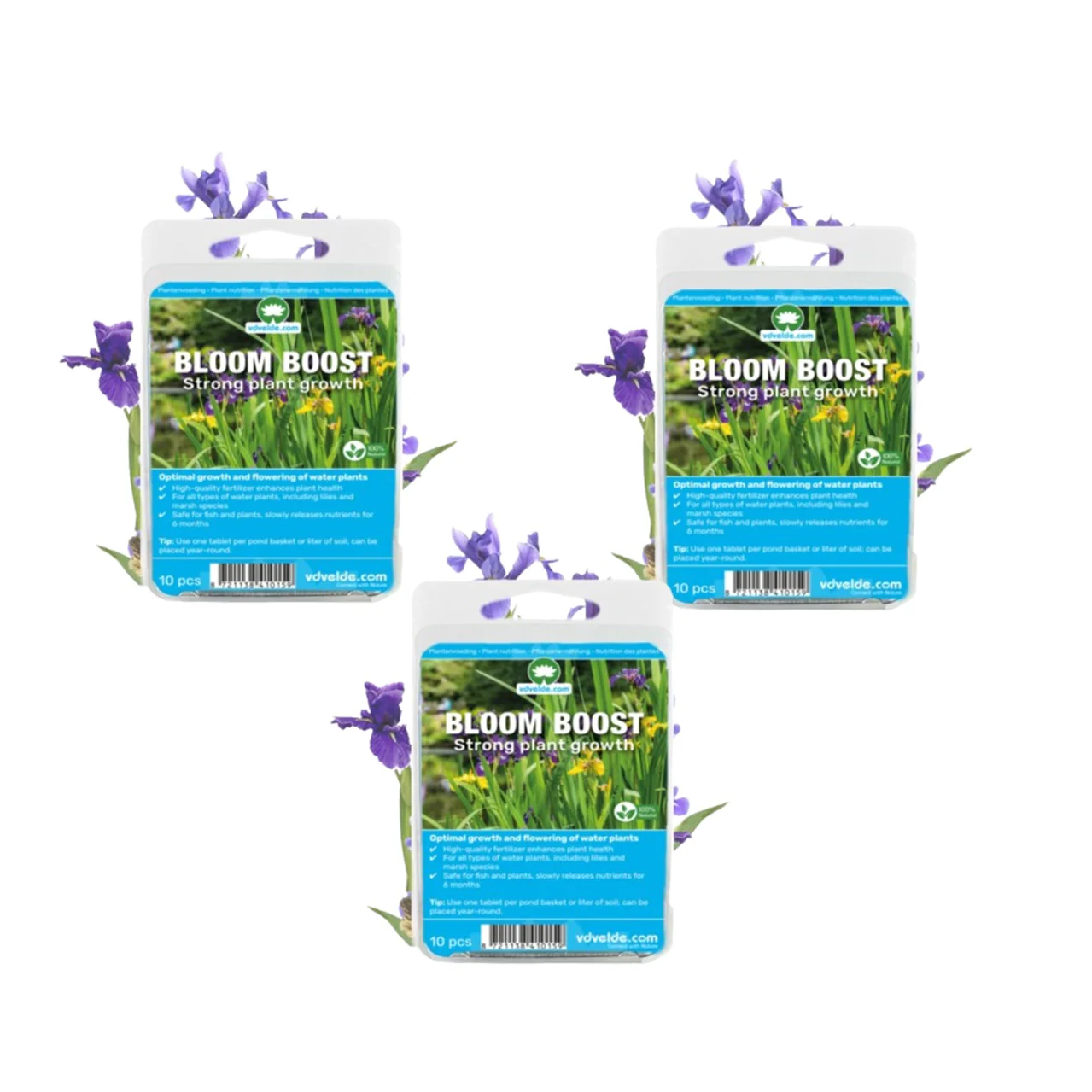 Pastillas Fertilizantes Bloom Boost, 30 Unidades - Plantas De Estanque - 6 Meses