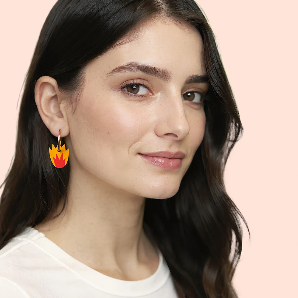 Pendientes Fire De Madera | Joyería Artesanal, Ligera Y Elegante | Diseño Natural Y Original - Image 4