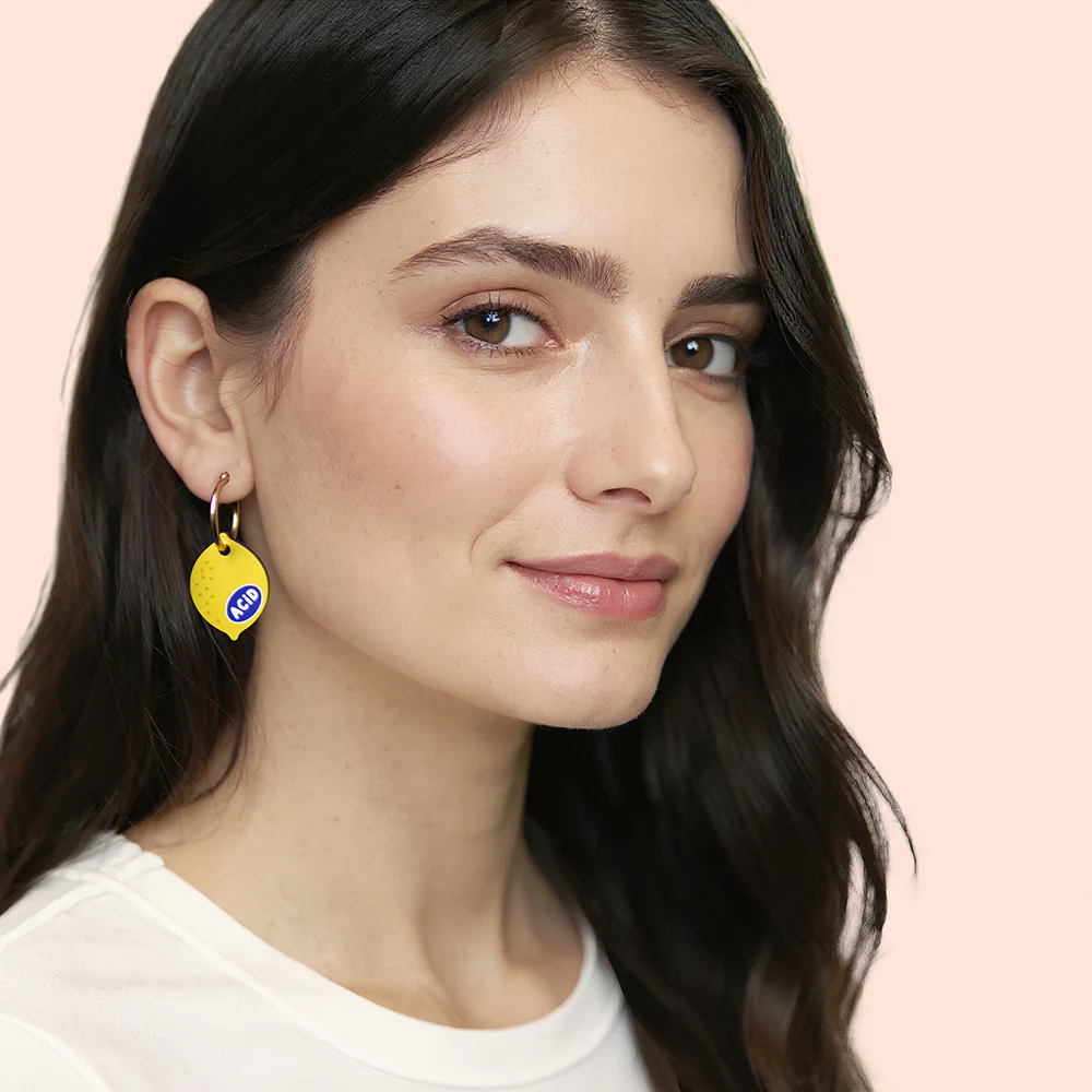Pendientes Lemon De Madera | Joyería Artesanal, Ligera Y Elegante | Diseño Natural Y Original - Image 4