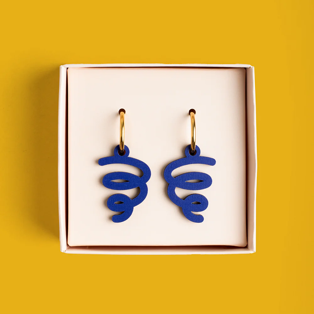Pendientes Twister De Madera | Joyería Artesanal, Ligera Y Elegante | Diseño Natural Y Original - Image 2