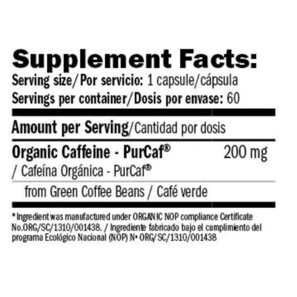 Performance Natural Caffeine 60 Caps - Image 3