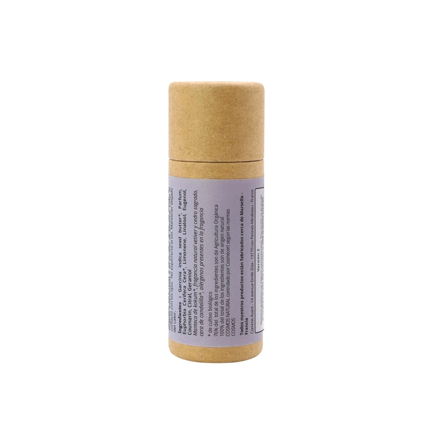 Perfume sólido amaderado y especiado con manteca de kokum Vetiver pimientado e Incienso Comme Avant 20 ml - Image 2