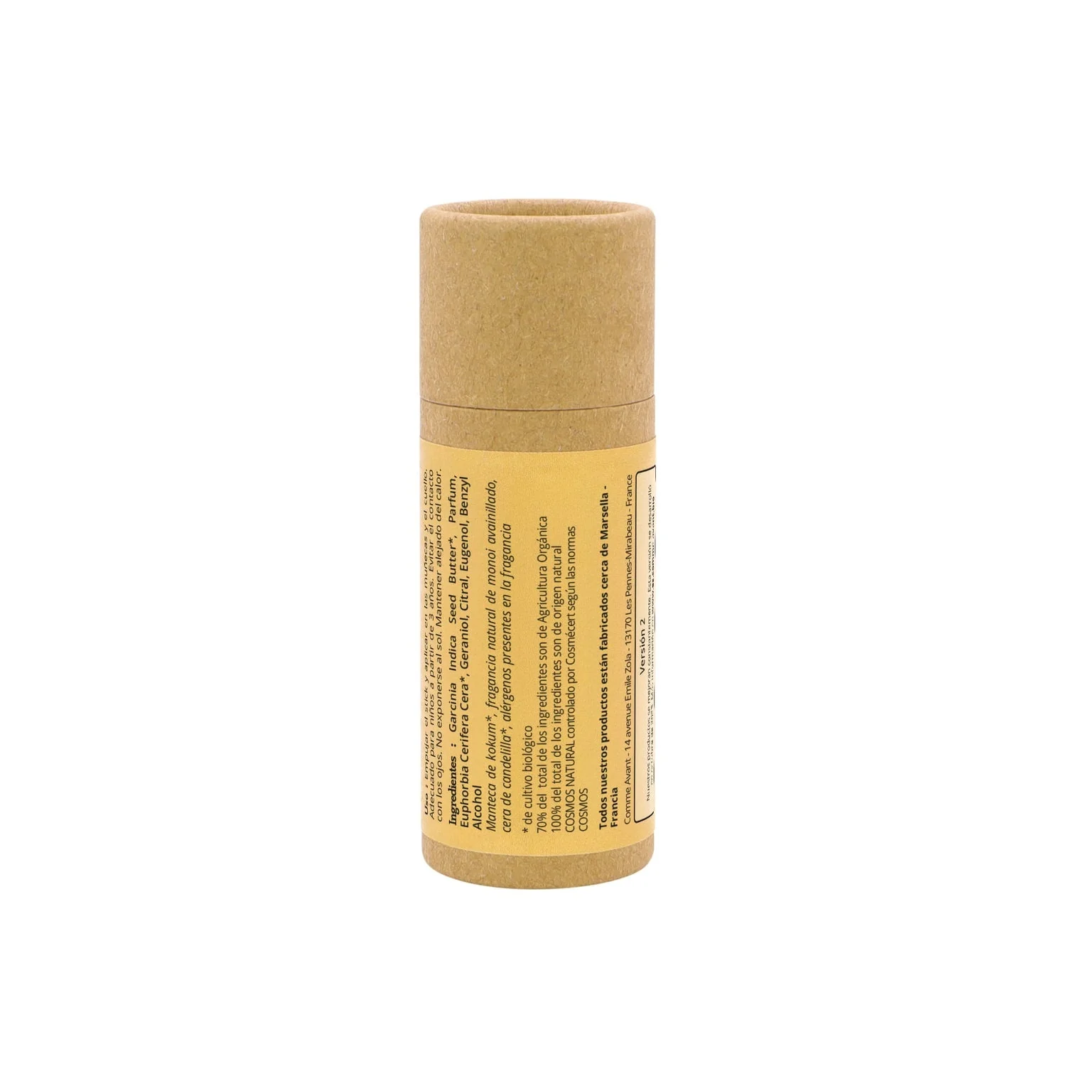 Perfume sólido dulce y afrutado con manteca de kokum Monoi Avainillado Comme Avant 20 ml - Image 2