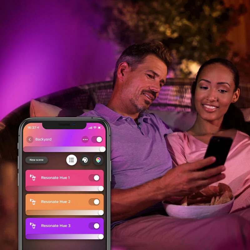 Philips Hue Resonate Kinkiet Czarny 2x8 - Image 4
