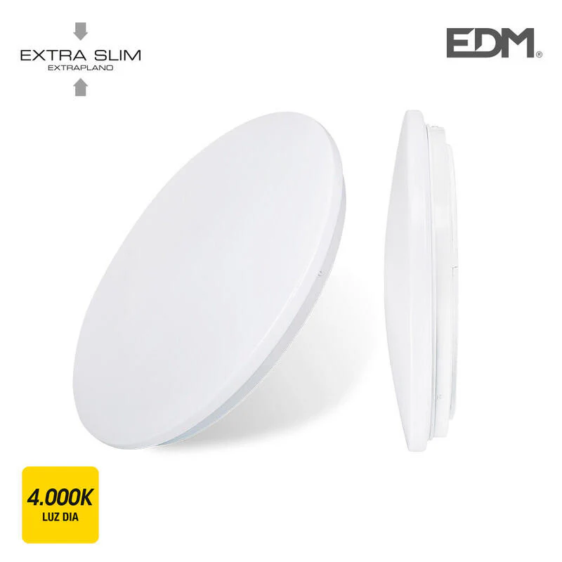 Plafon/aplique Led De Superficie 24w 4000k Ø38x6,6cm Edm
