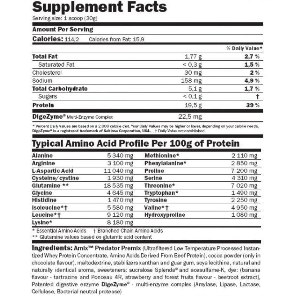 Predator Protein 1 Kg Fresa - Image 2