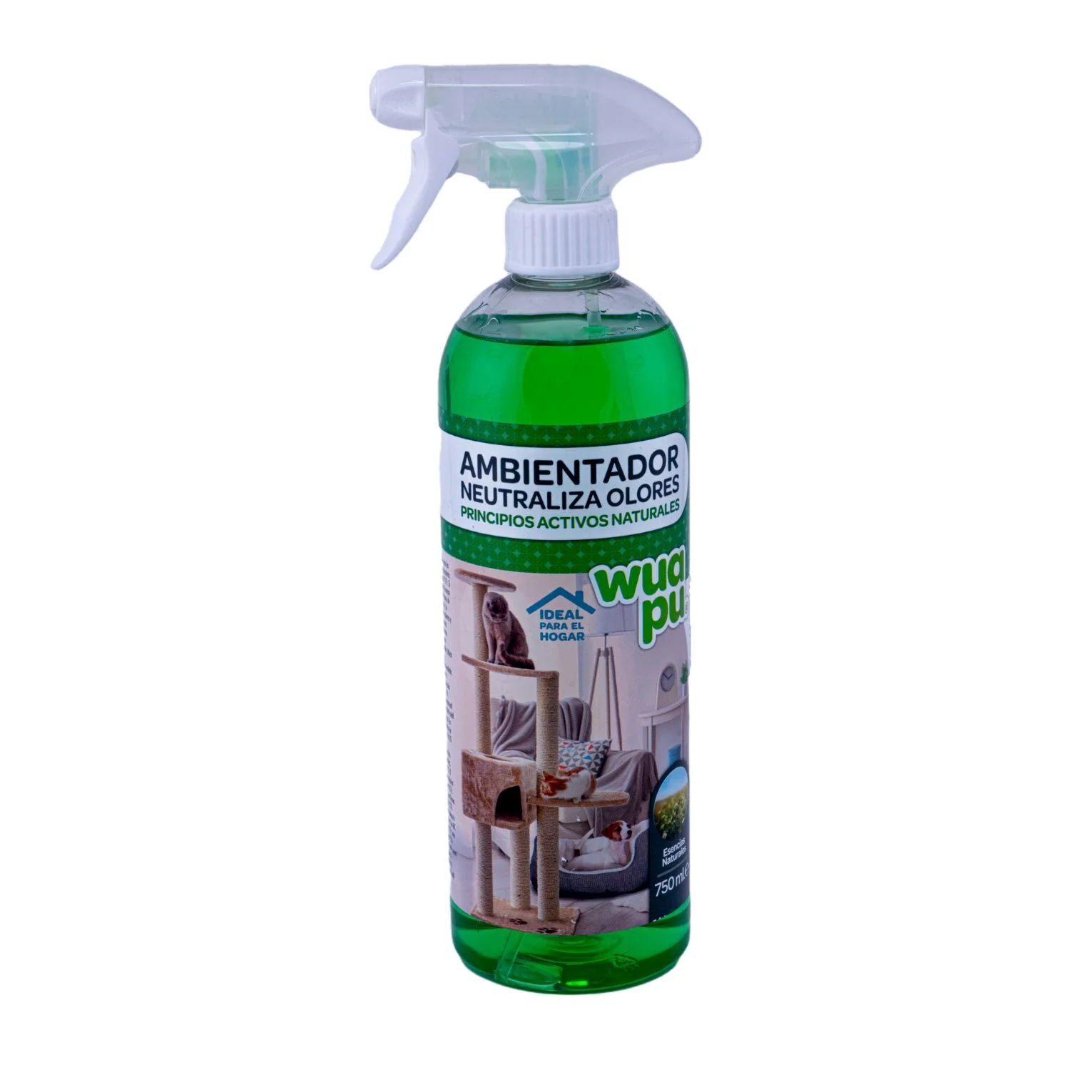Pulverizador Ambientador Neutralizador De Olores De Mascotas Wuapu, Aroma Fresco. Envase De 750ml