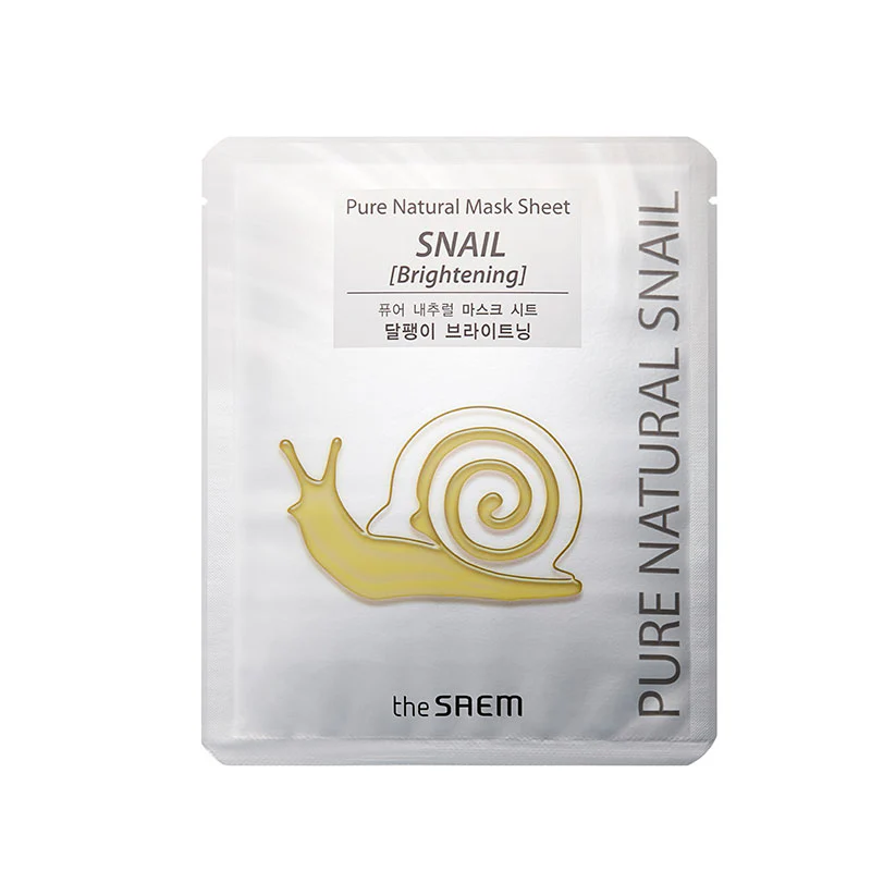 Pure Natural Mask Sheet (snail Brightening )_mascarilla De Caracol Iluminadora_20ml_2022