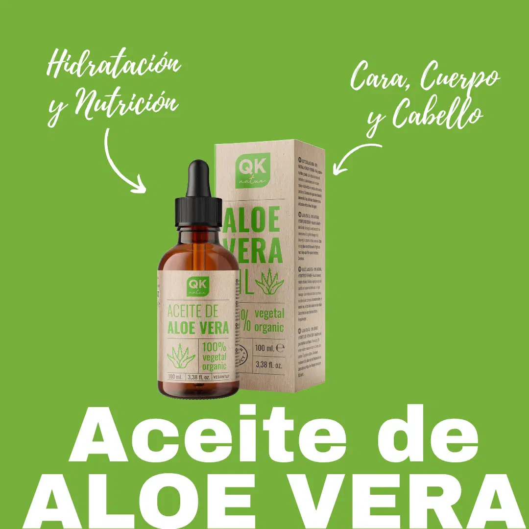 QKnatur - Aceite De Aloe Vera - Puro Y Orgánico - 100 Ml - Cuidado Intensivo Para Rostro, Cuerpo, Cabello - Image 6