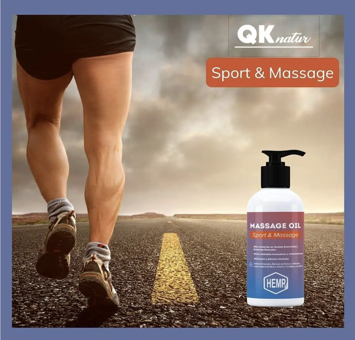 QKnatur - Aceite De Cáñamo Con Extracto De Arnica Para Masaje - 250ml - Para Dolores Musculares - Image 5