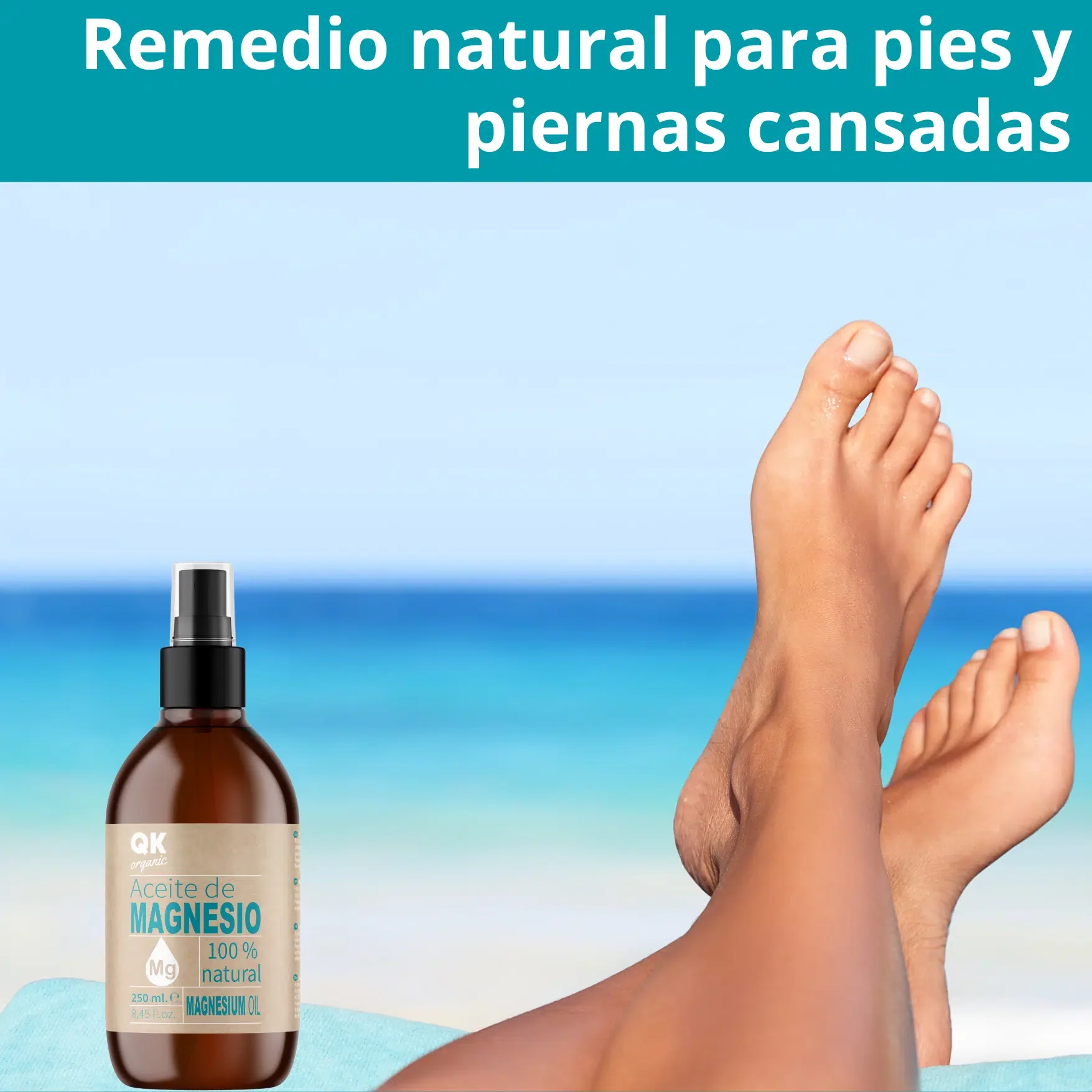 QKnatur - Aceite De Magnesio En Spray Bio 100% Puro (250 Ml) - Ideal Para Deportistas, Relajación Muscular - Image 5