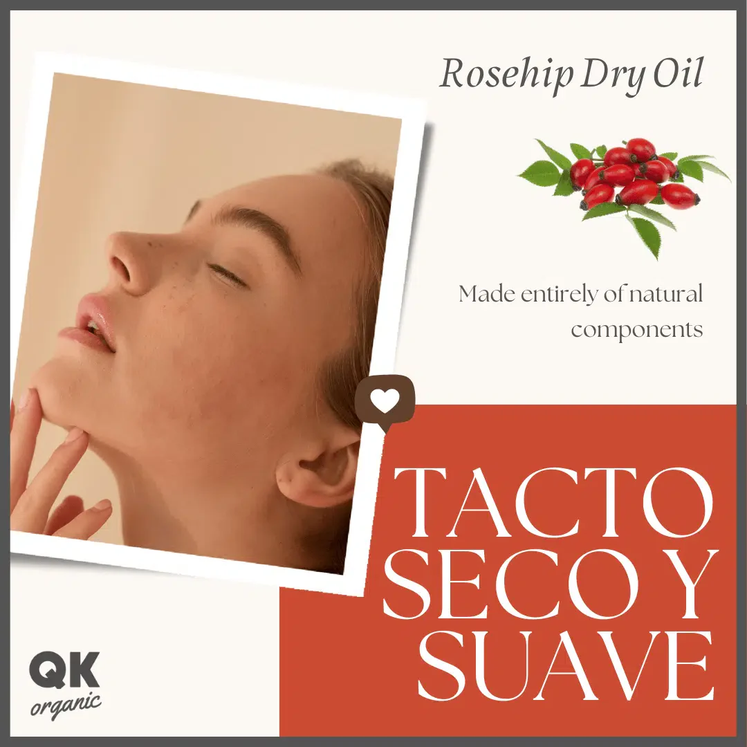 QKnatur - Aceite Seco De Rosa Mosqueta -100ml. Nutre, Rápida Absorción, Para Piel Y Cabello, Antioxidante, Antiedad - Image 6