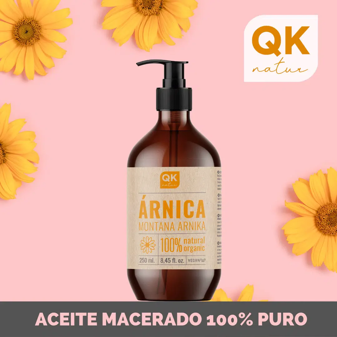 Qknatur Arnica - Aceite Macerado De Árnica Montana 100% Puro - Bio - Orgánico - Vegetal - 250 Ml - Image 2