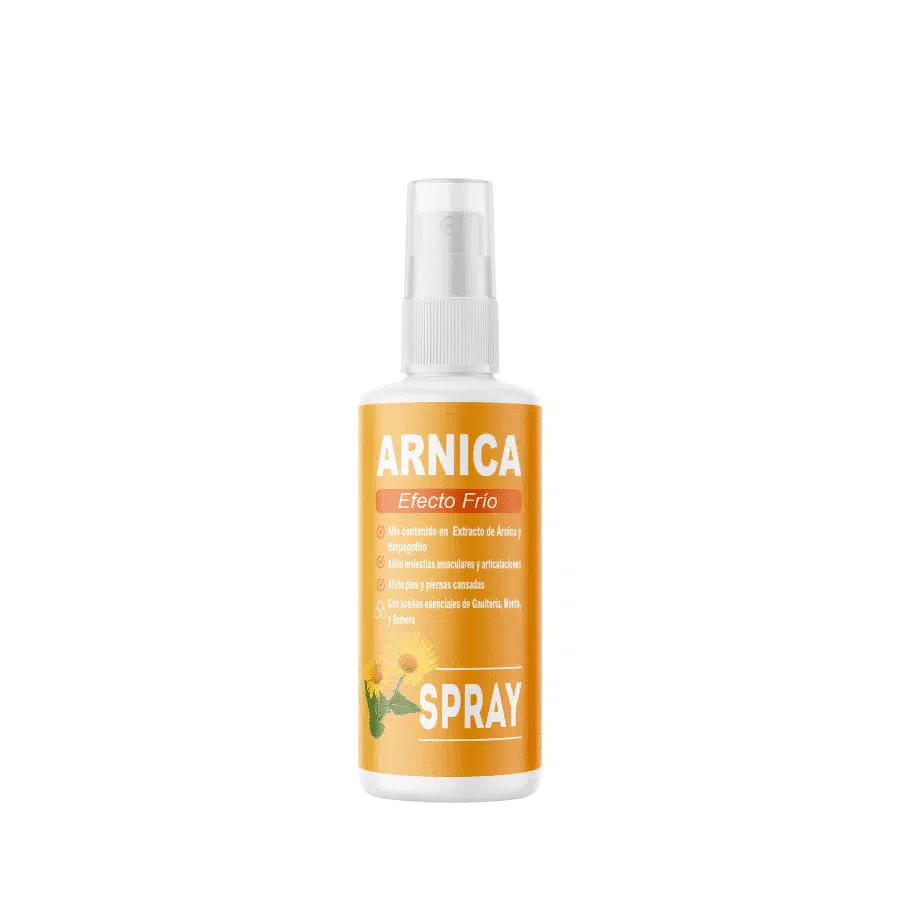 QKnatur - Arnica Spray Con Extracto De Garra Del Diablo (harpagofito) 100ml. - Efecto Frío. Dolor Muscular