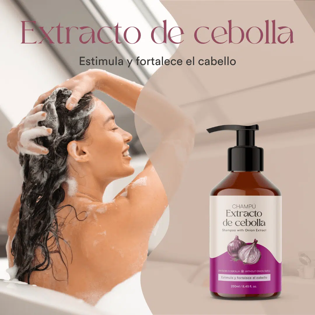 QKnatur - Champú Anticaída Con Extracto Cebolla Roja 250 Ml. Fortalece El Cabello Y Estimular Su Crecimiento - Image 4