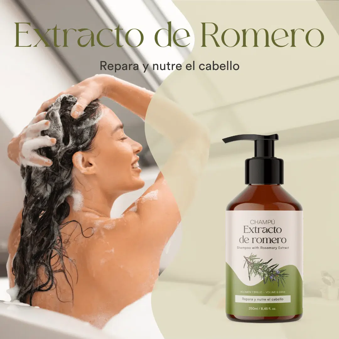 QKnatur - Champú Con Extracto De Romero 250 ml. Con Activos Para Fortalecer Y Reparar. Cabello Fino O Dañado - Image 4
