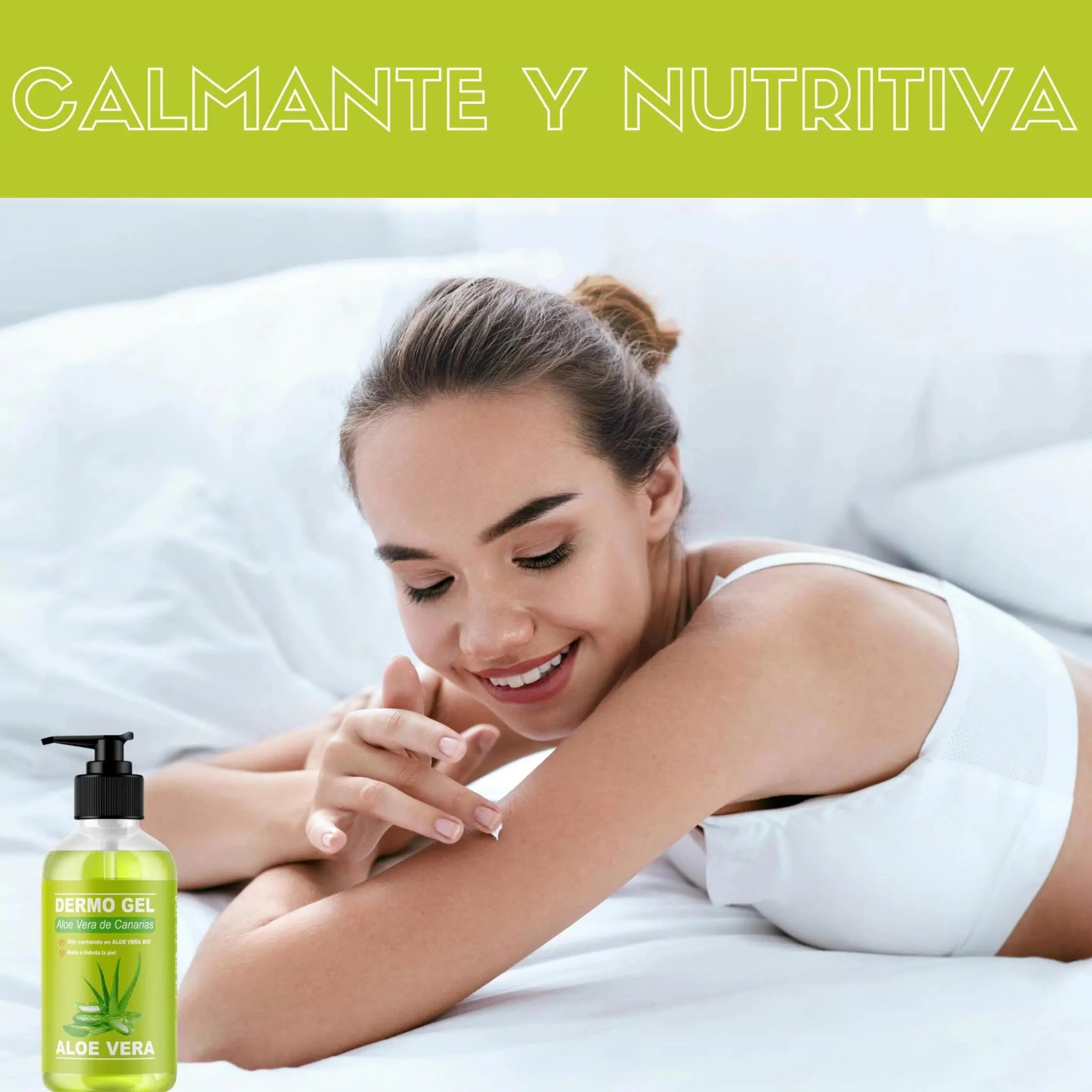 QKnatur - Dermo Gel Aloe Vera De Canarias Bio - Efecto Calmante, Nutre E Hidrata La Piel Para Cara Y Cuerpo - 250 Ml - Image 5
