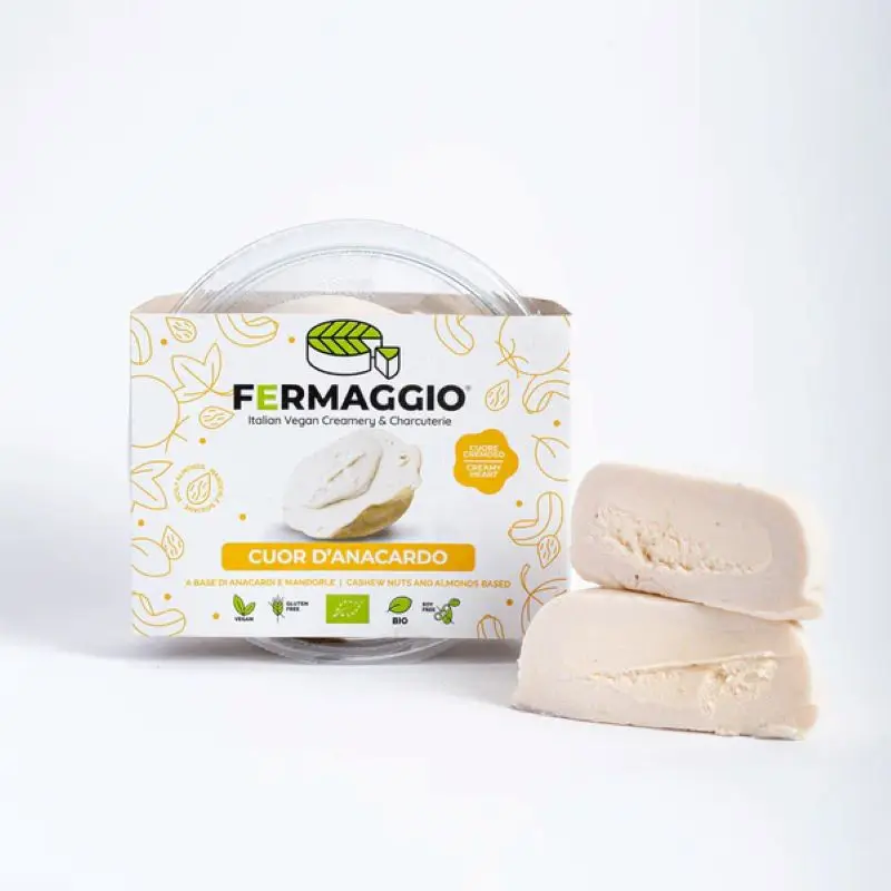 Queso Vegano Estilo Burrata Corazón De Anacardo Bio Fermaggio 140g