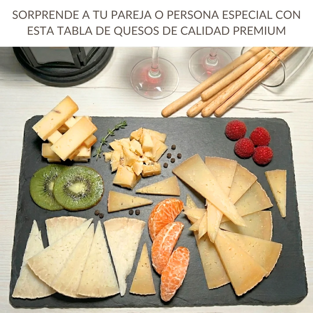 Quesoqueso® Caja De Quesos | Queso Manchego, Payoyo, Mahon Y Castellano Con Trufa | Regalo Pareja díselo Con Quesos - Image 5