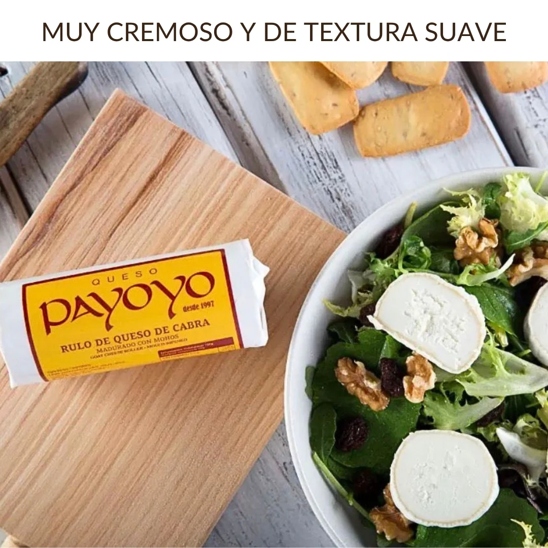 Quesoqueso® Cesta Queso Gourmet Regalo De Queso Payoyo | Queso Semicurado, Queso Crema De Cabra Y Rulo De Queso De Cabra - Image 6