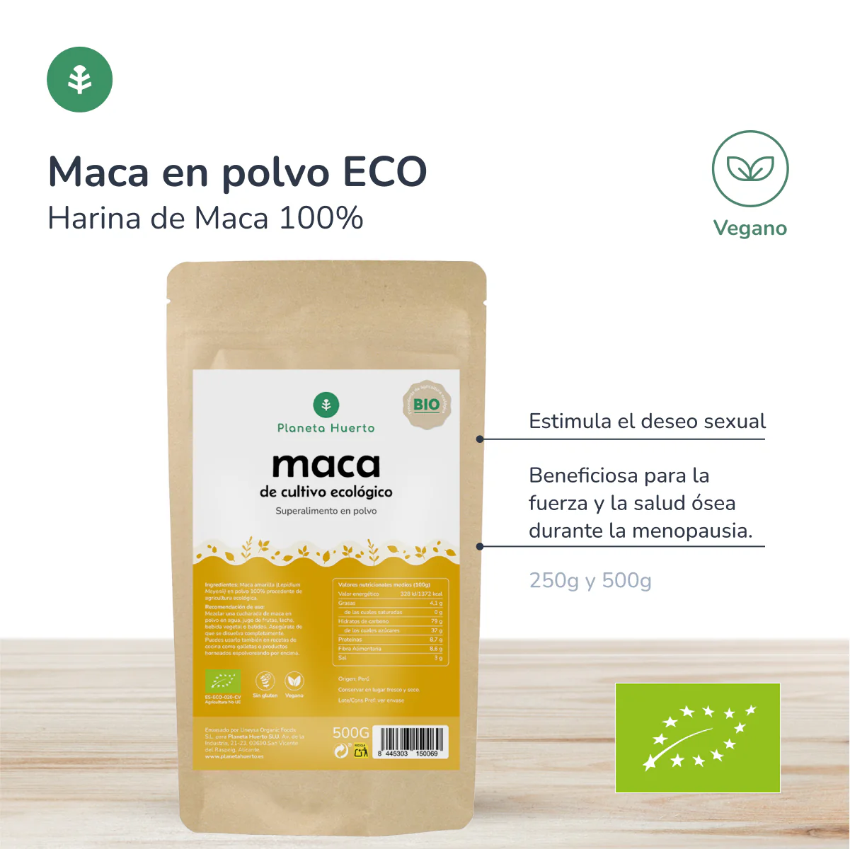 Raíz de Arrurruz ECO Planeta Huerto 250 g - Image 3