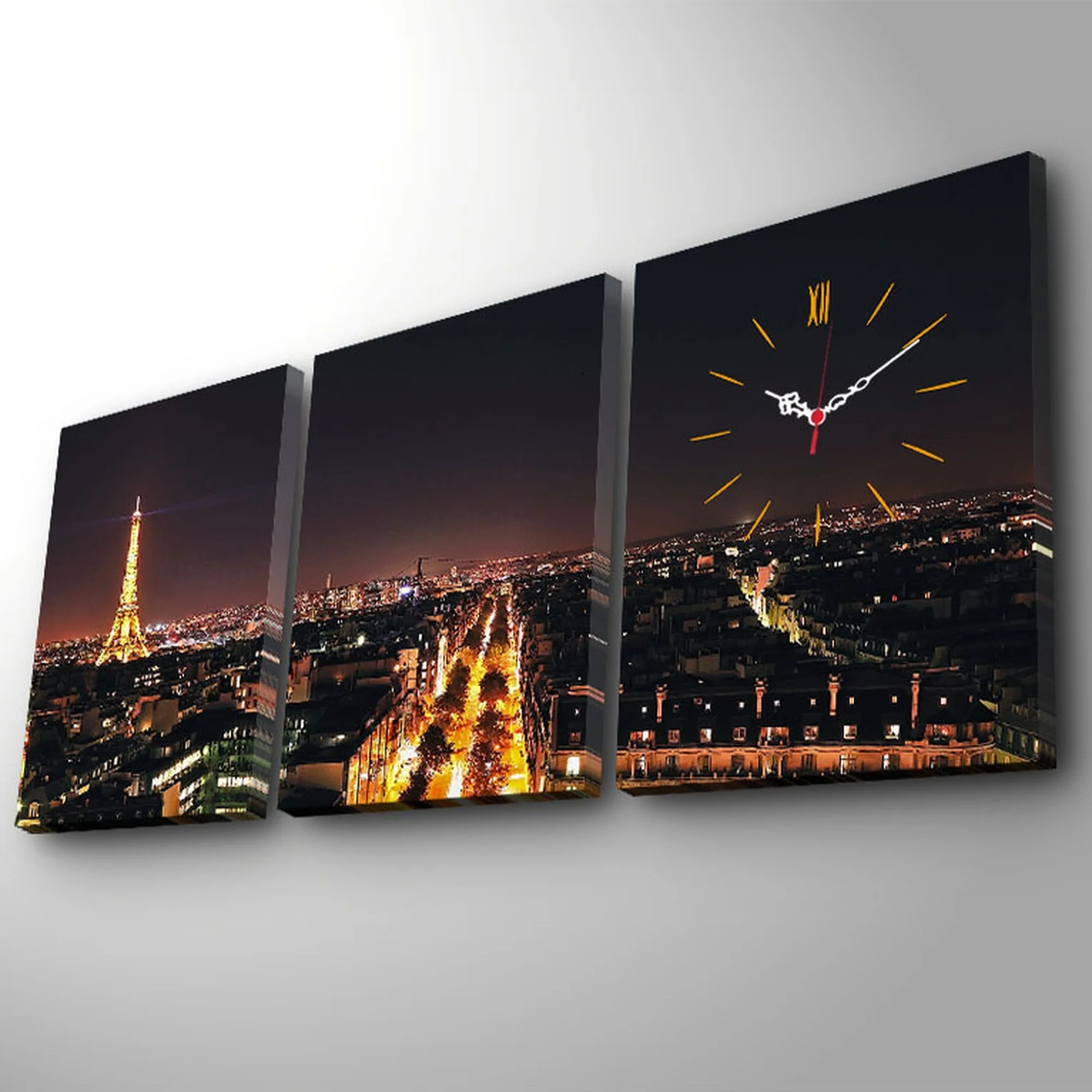 Reloj De Pared Decorativo Estilo París (3 Piezas) - Image 3