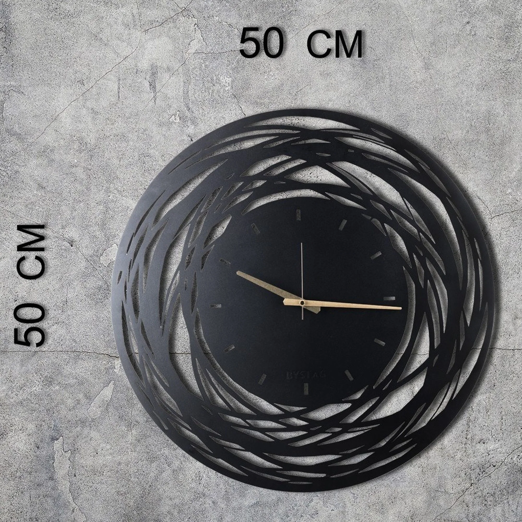 Reloj De Pared Metal Rotacione 50x50 - Image 2