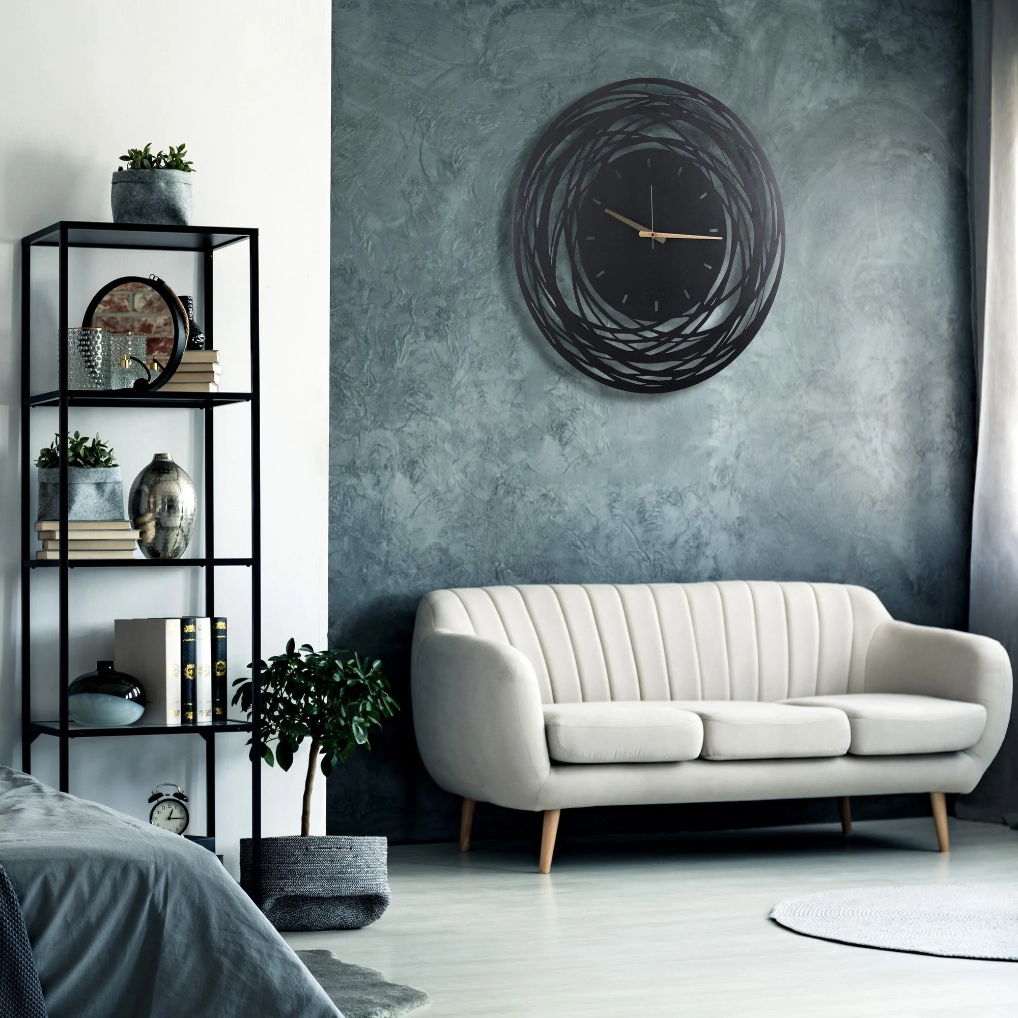 Reloj De Pared Metal Rotacione 50x50 - Image 5
